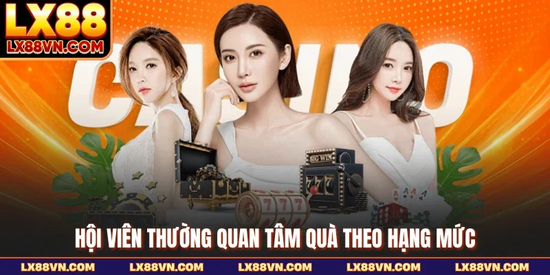 Hội viên thường quan tâm quà theo hạng mức