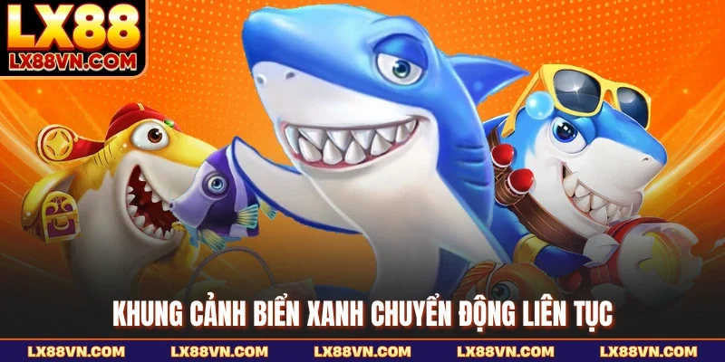 Khung cảnh biển xanh chuyển động liên tục