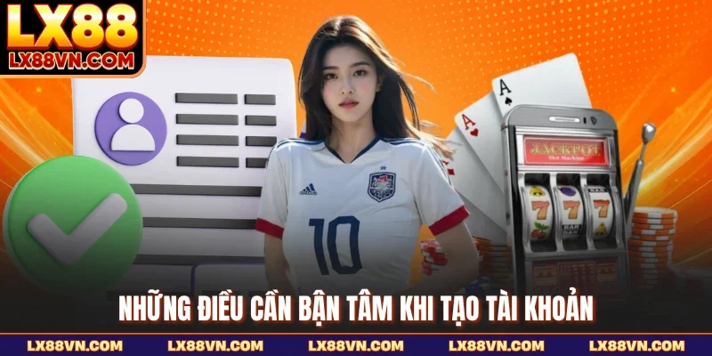 Những điều cần bận tâm khi tạo tài khoản