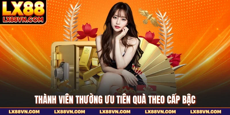 Thành viên thường ưu tiên quà theo cấp bậc