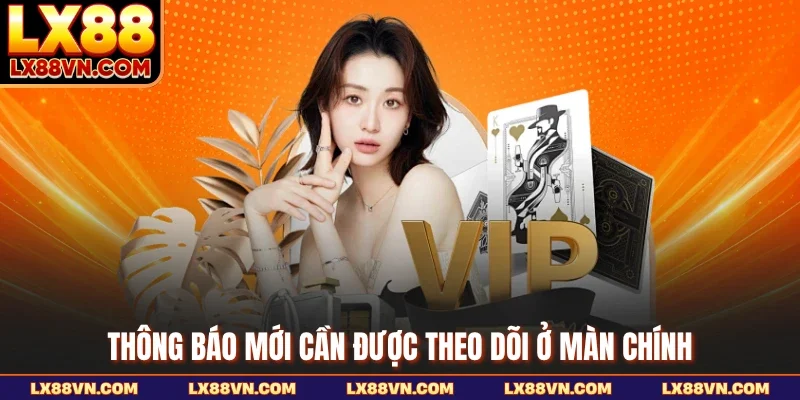 Thông báo mới cần được theo dõi ở màn chính